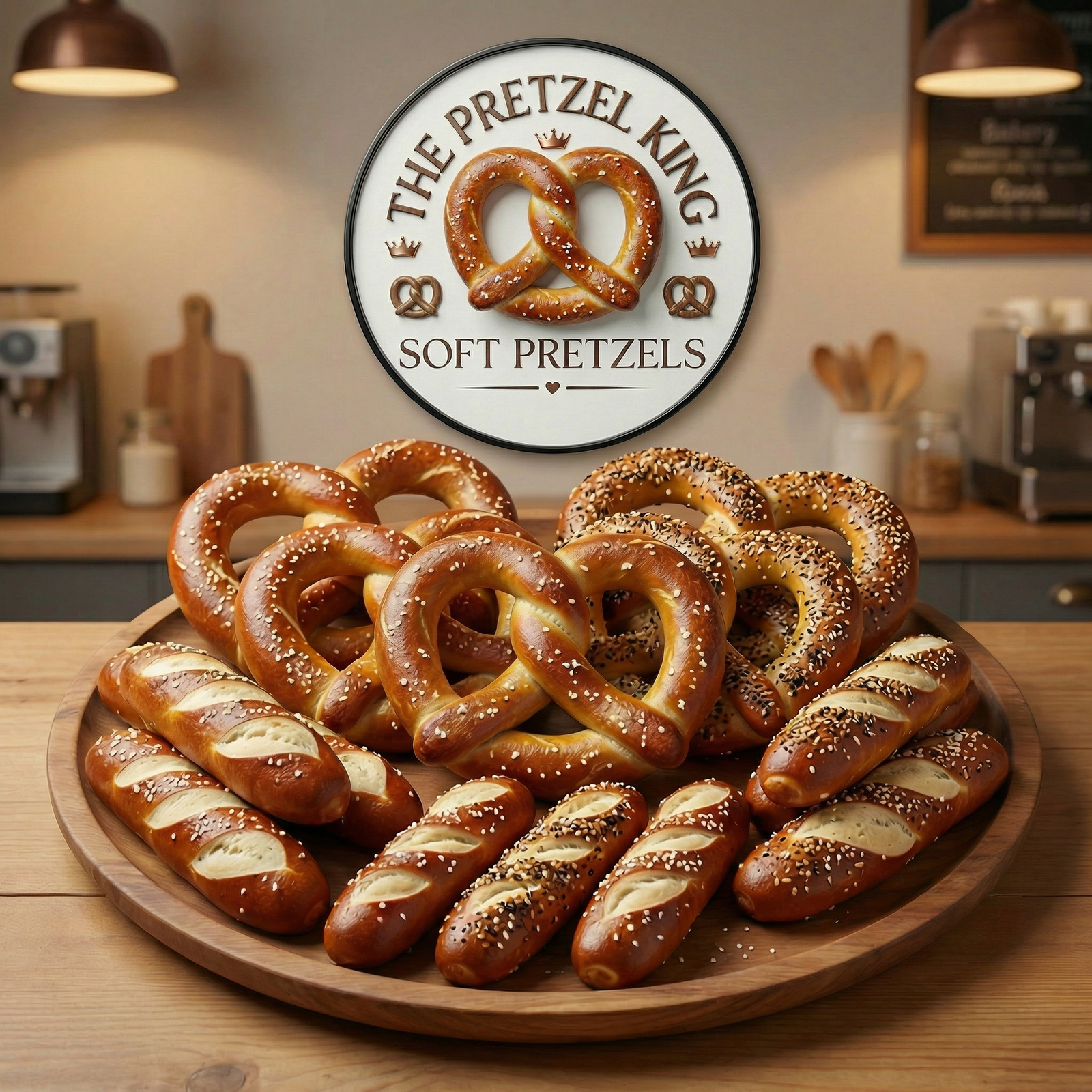 Soft Pretzel Twists & Dipping Sticks