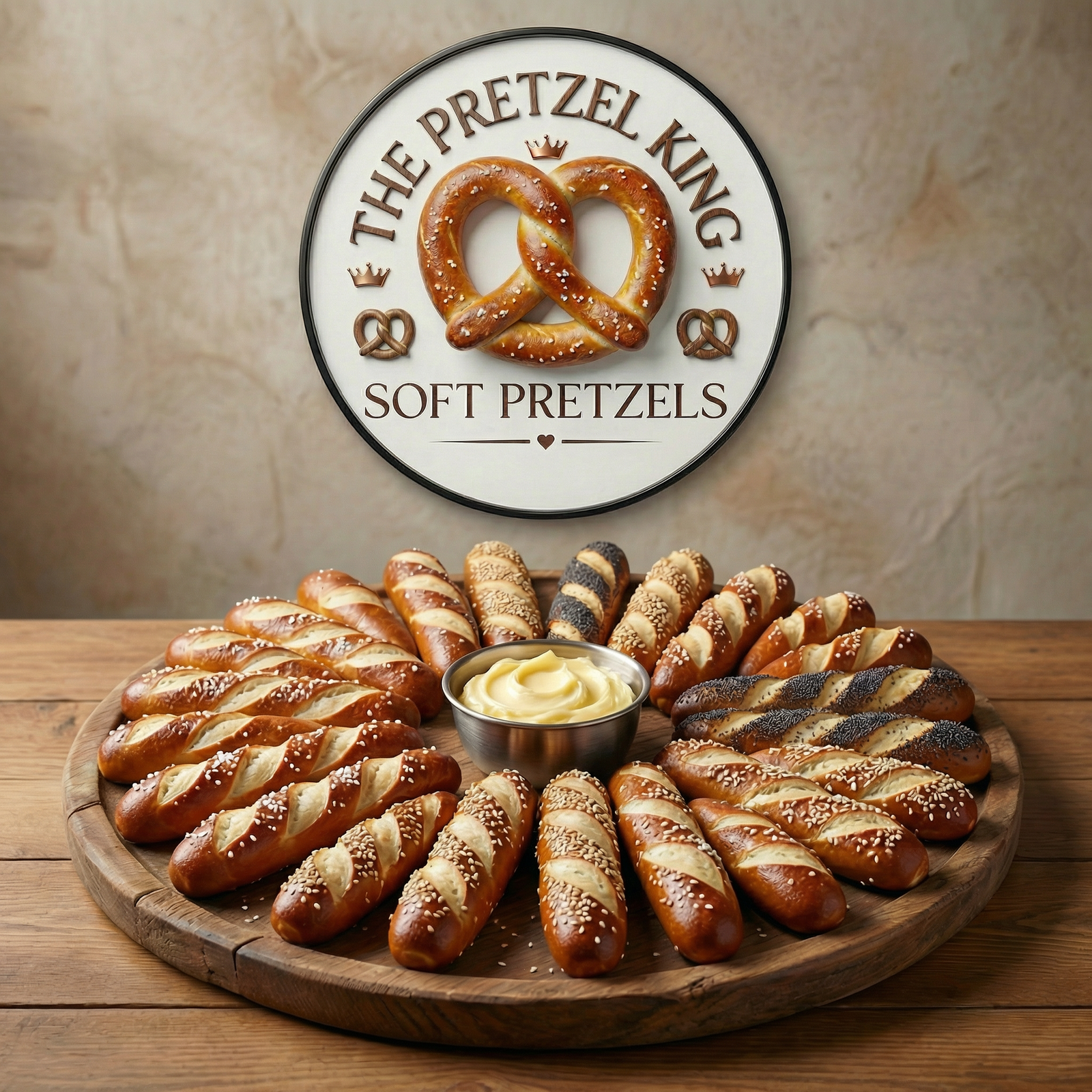 Soft Pretzel Dipping Sticks (3 dozen)